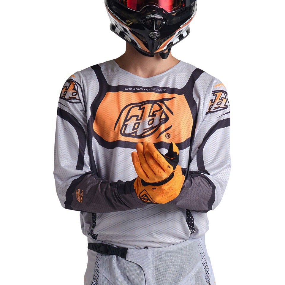 Troy Lee Designs GP Pro Air Long Sleeve Jersey Men - Bands Gray/Neo Orange