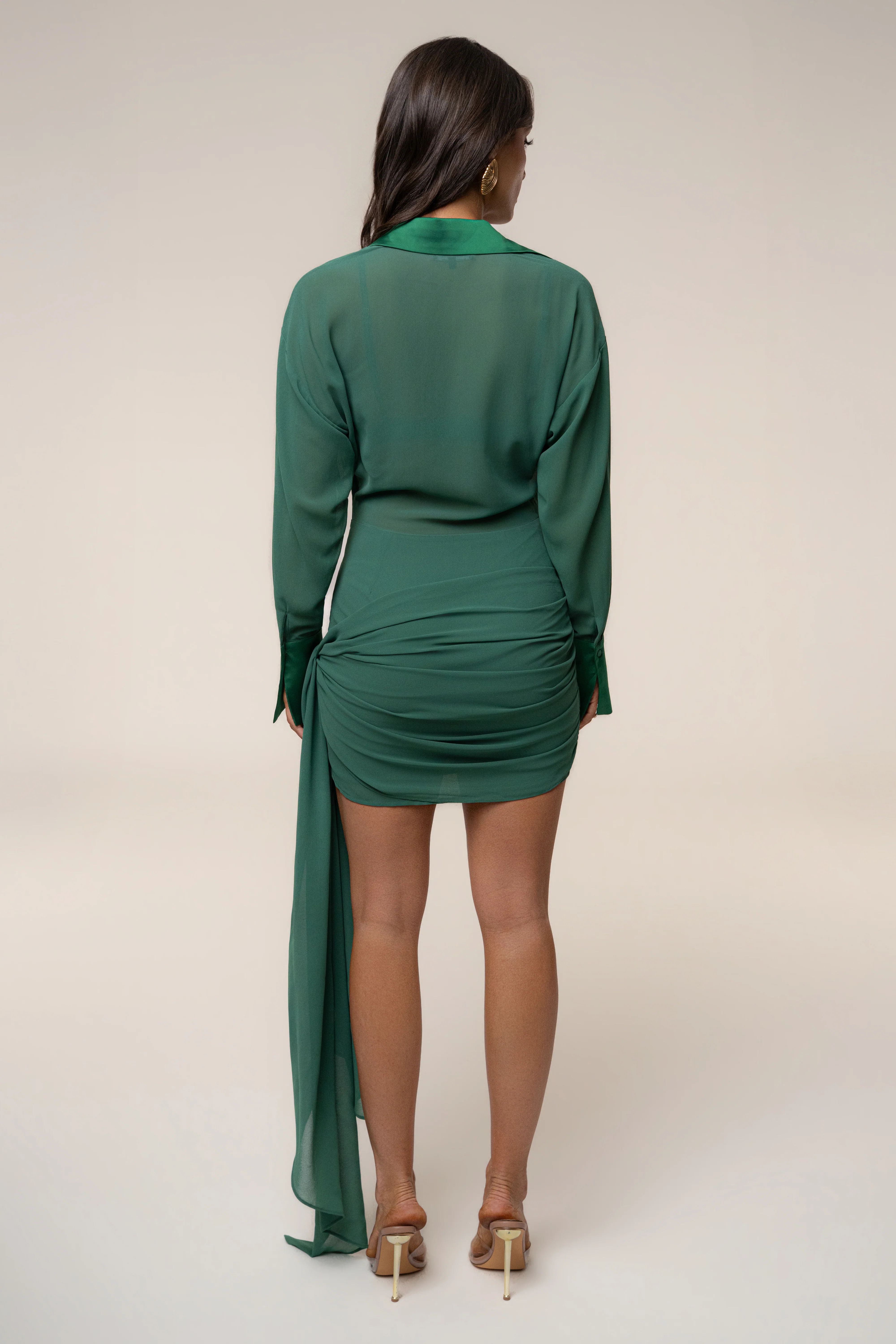 Green Midnight Confidence Mini Dress