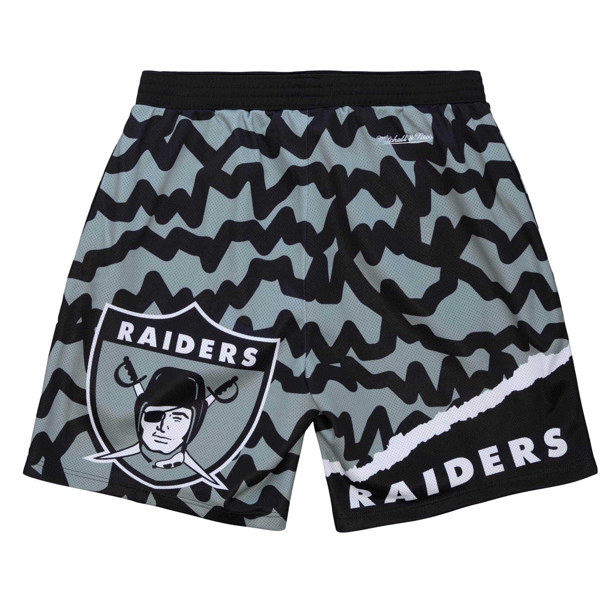 Oakland Raiders Mitchell & Ness Jumbotron 2.0 NFL Shorts