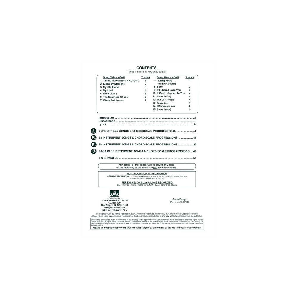 Jamey Aebersold Favorite Standards – Thomann Ireland