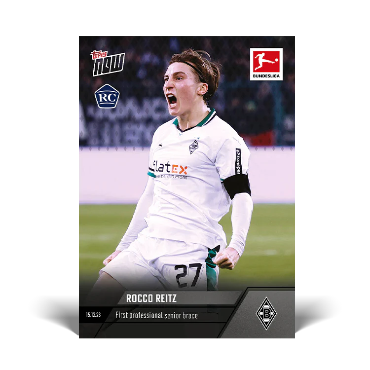 Topps UK - Rocco Reitz - First professional senior brace - Bundesliga TOPPS NOW® Card #86