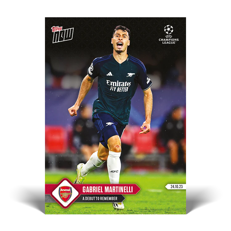 Topps UK - Gabriel Martinelli - A debut to remember - UCL TOPPS NOW® Card #42