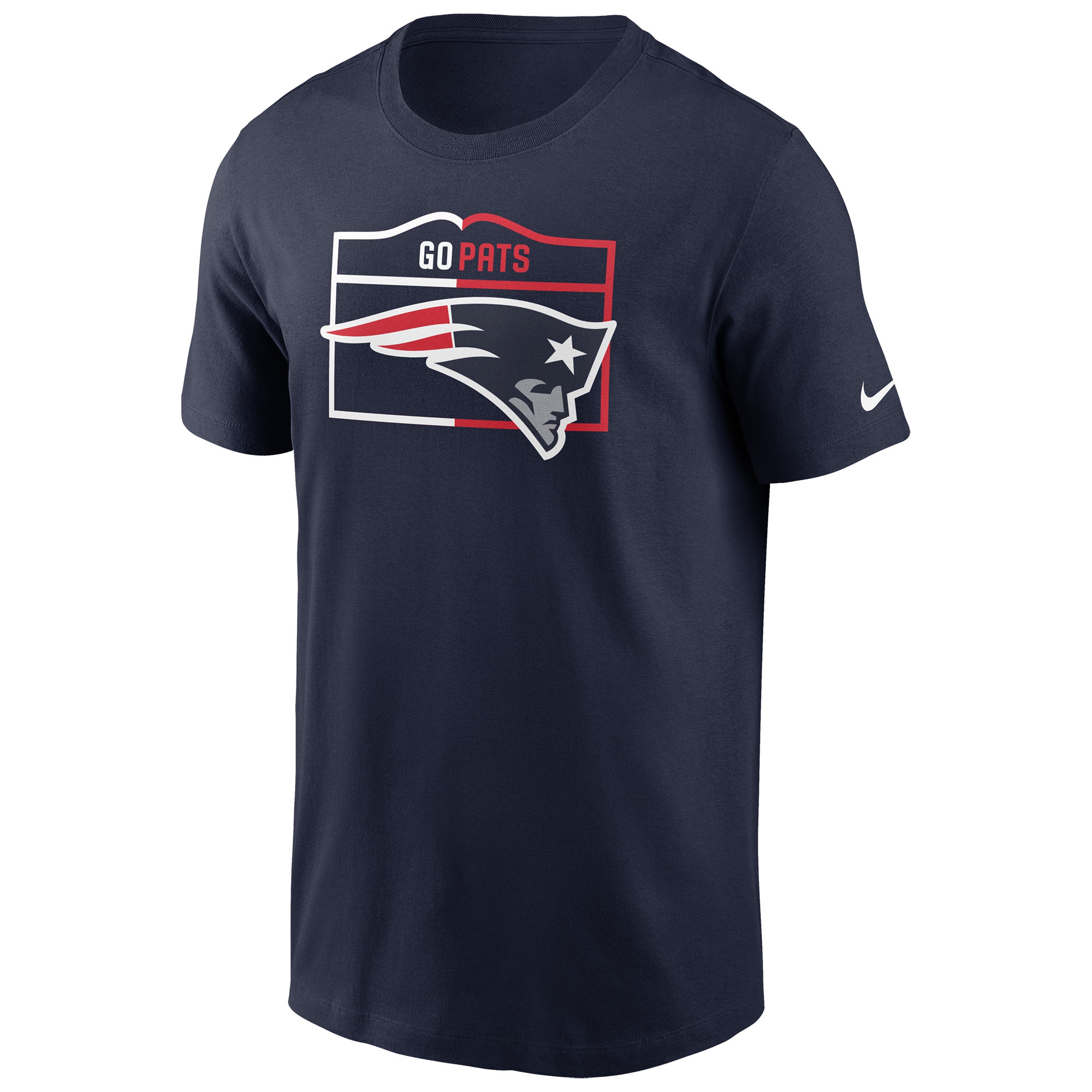 New England Patriots Local Phrase Nike Essential NFL T-Shirt Navy