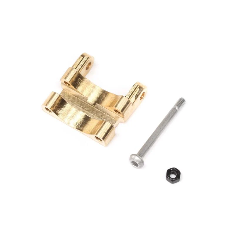 Rear Upper Link Mount, Brass: SCX24 Axial AXI302006