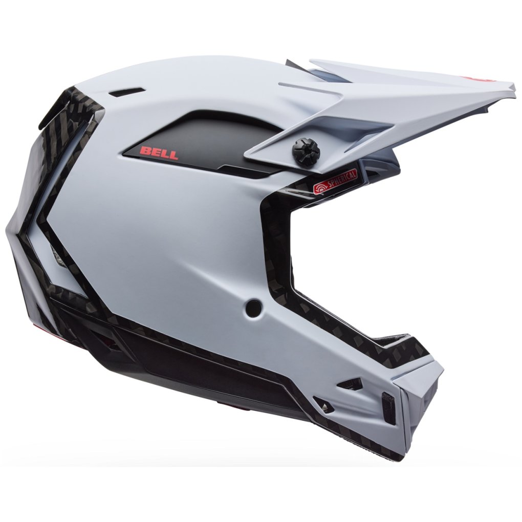 Bell Full-10 Spherical Helmet - peak white
