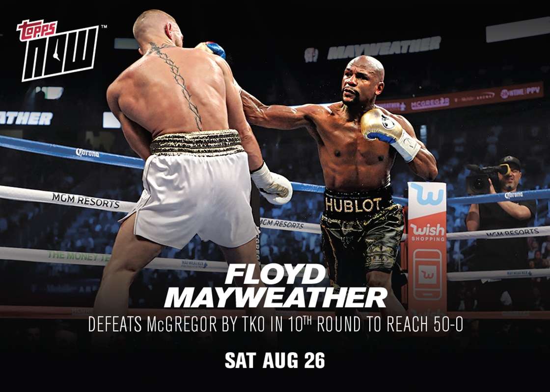 Floyd Mayweather Topps NOW™ Card - PRINT RUN QTY: 512 CARDS
