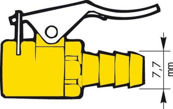 Provac compressor Schrader type valve inflation connection UniversalRef: Po00001A / 1050306
