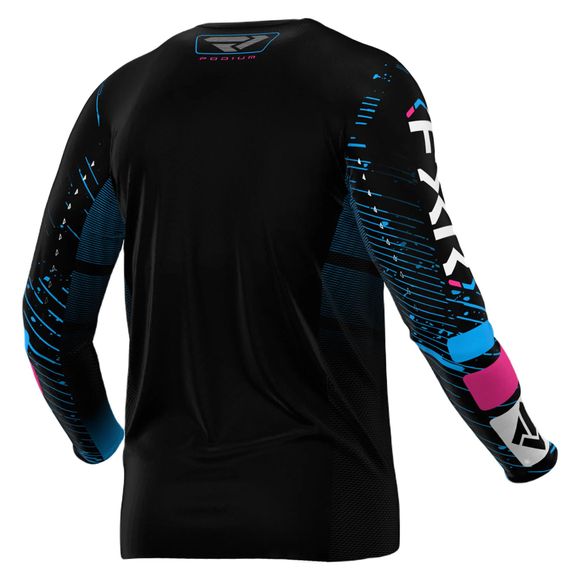 FXR PODIUM MX 25 2025 cross jersey - Black / BlueRef: FXR0822