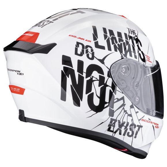 Casque intégral Scorpion Exo EXO-JUNIOR - BOUM - Blanc / NoirRef : SC1001