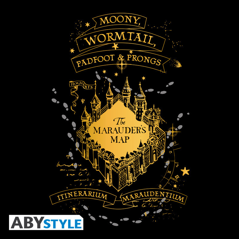 HARRY POTTER Unisex black Tshirt The Marauders