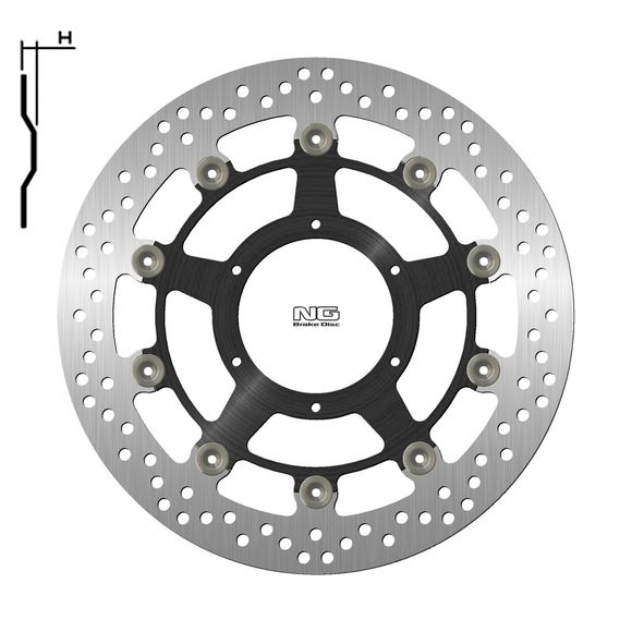 NG BRAKES Floating Round Brake DiscRef: NGD00623A / 1024806