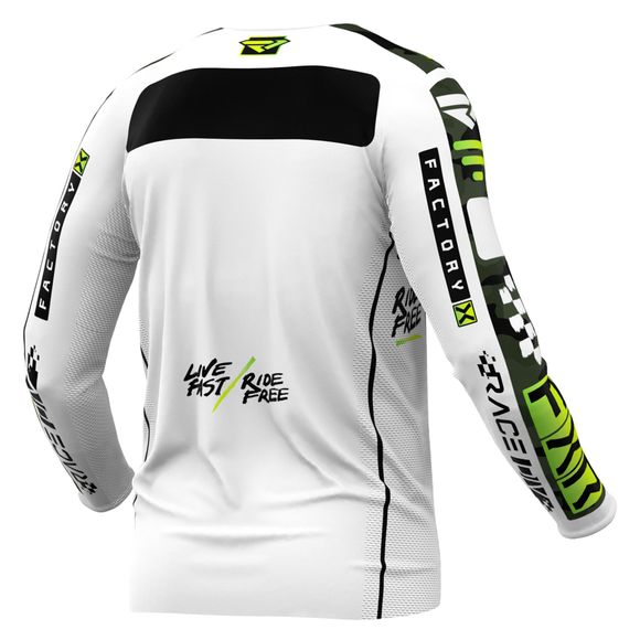 FXR PODIUM GLADIATOR 24 2024 cross jersey - White / GrayRef: FXR0460
