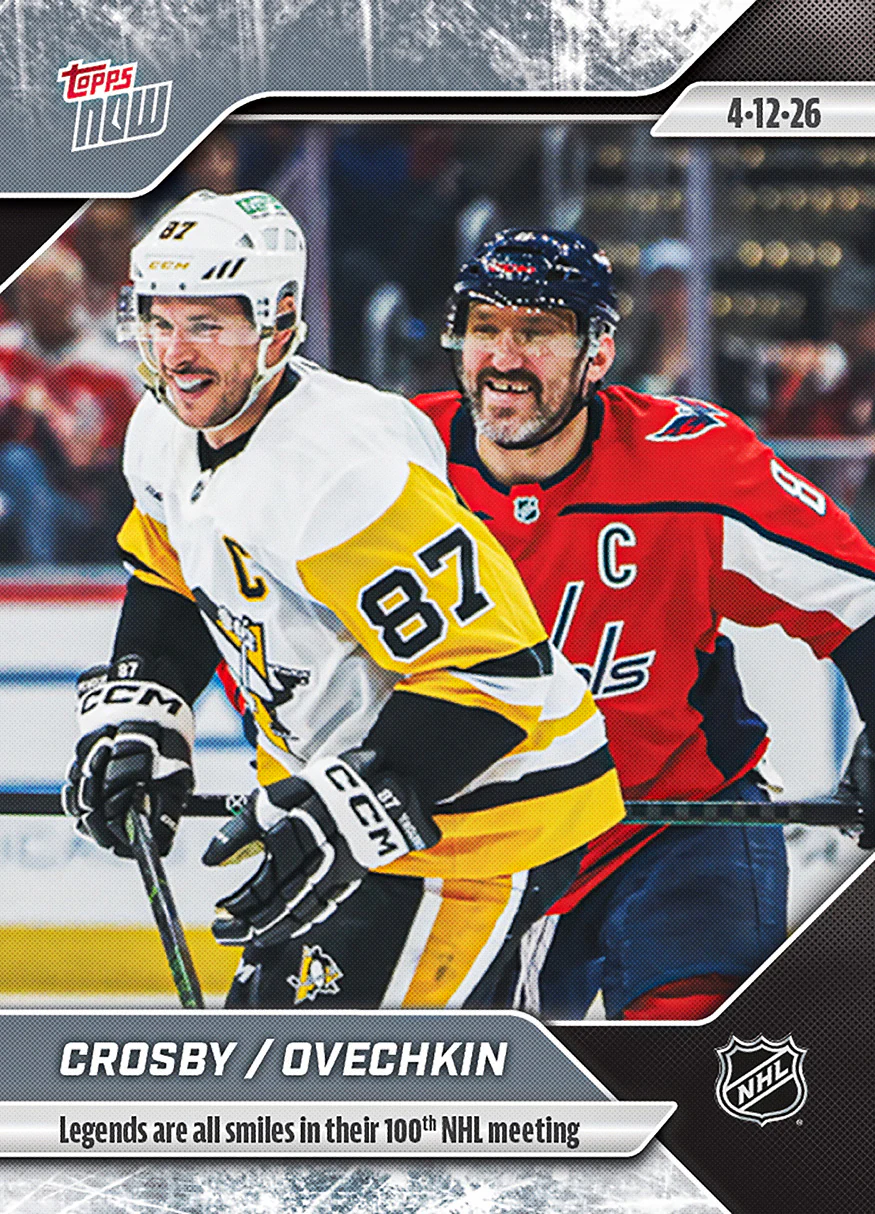 Sidney Crosby / Alex Ovechkin - 2025-26 NHL Topps NOW® - Sticker # 146 Pack - PR: 2280