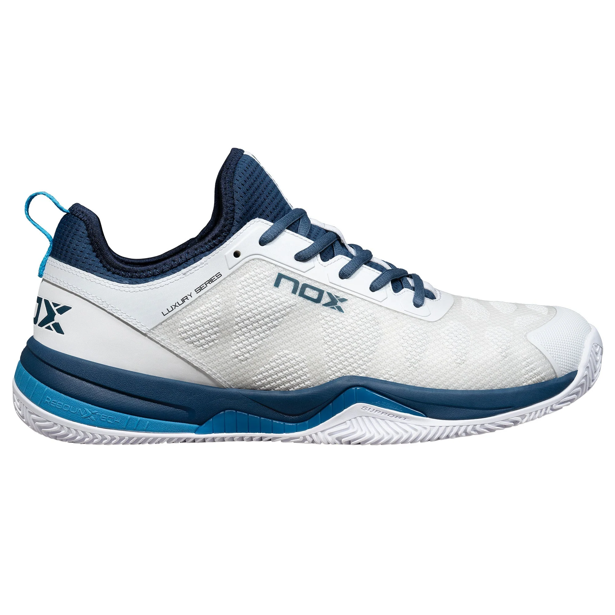 Padel shoes NERBO WHITE/BLUE SUECO