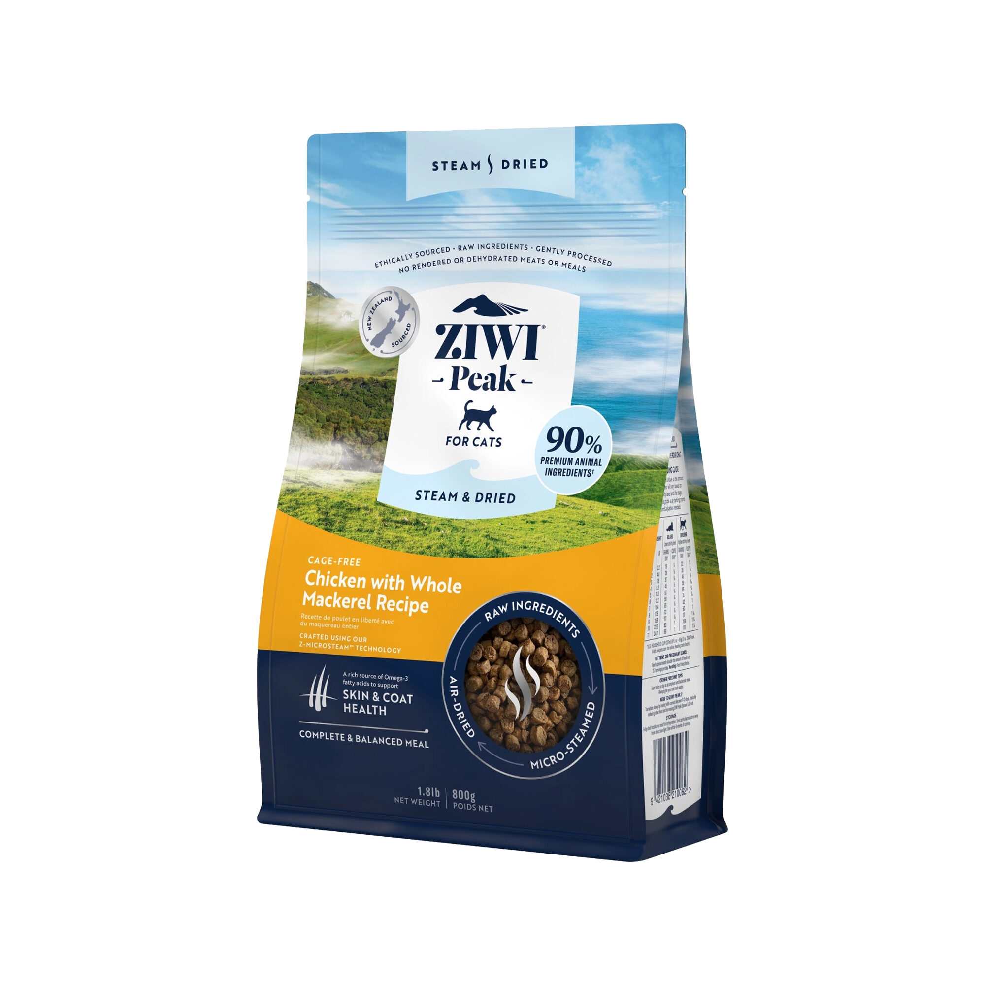 Ziwi Steam & Dried Cat Food - Chicken - 800 g