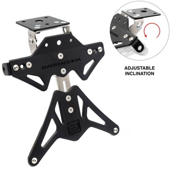 Barracuda Black Universal License Plate Bracket Universal - BlackRef: bar0326 / n6104-bn