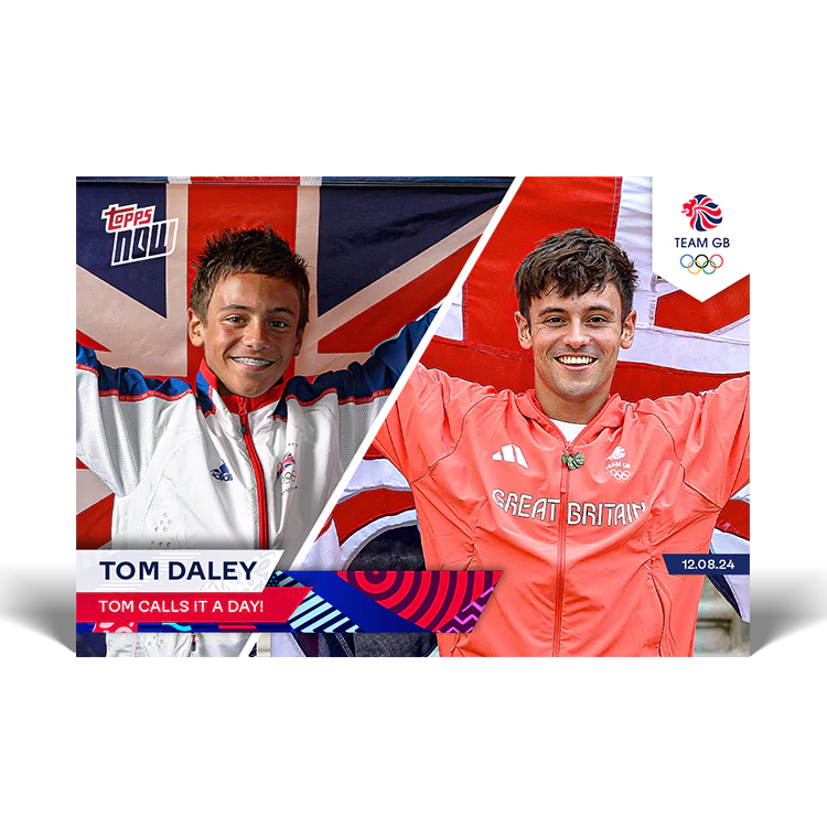 Tom Daley - Tom calls it a day! - 2024 Team GB TOPPS NOW® Card 29