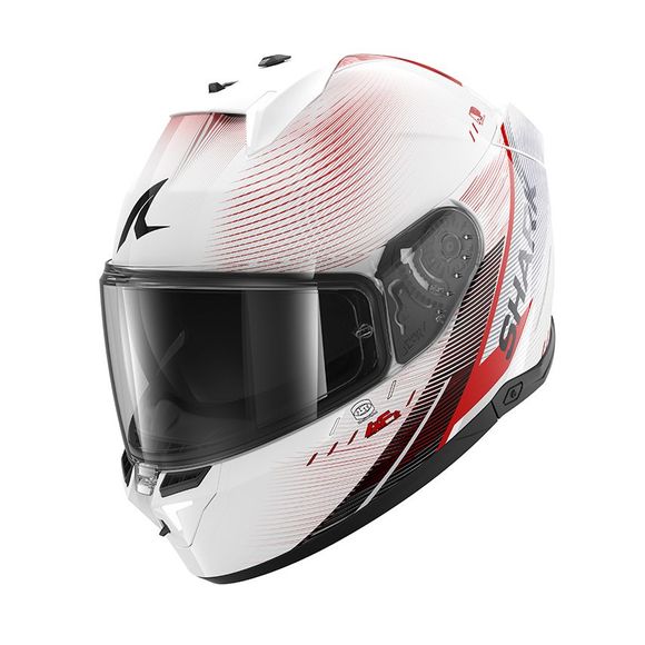 Shark SKWAL i3 full face helmet - SPEED-TECH - White / RedRef: SH1837-C57027