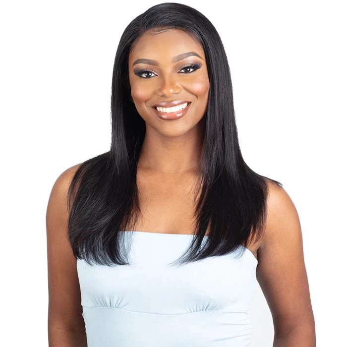 Shake N Go Glossy Glueless 100% Virgin Remy Hair 360 HD 13x4 Lace Frontal Wig - STRAIGHT 20