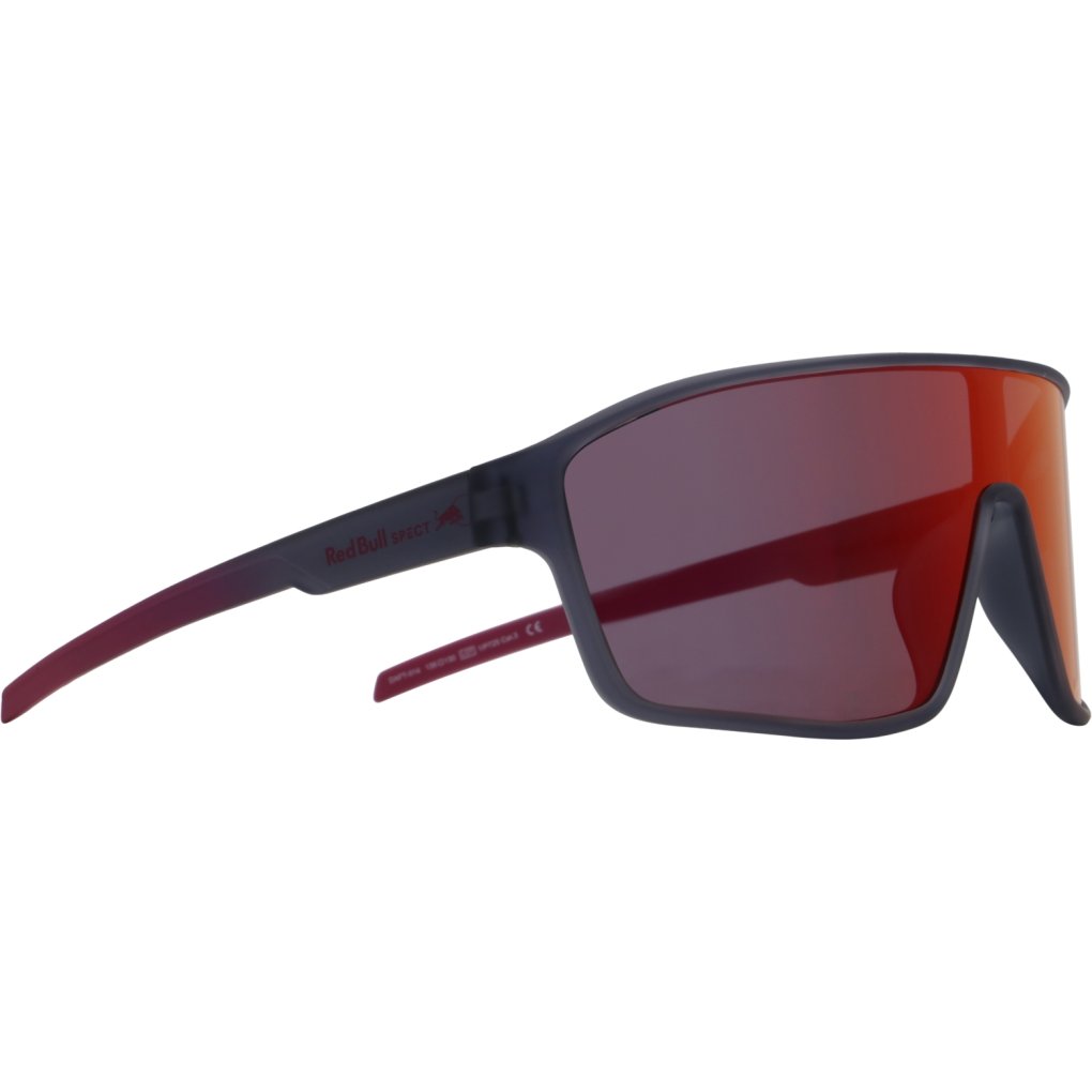 Red Bull SPECT Eyewear DAFT Sunglasses - 014 dark grey | smoke with red mirror