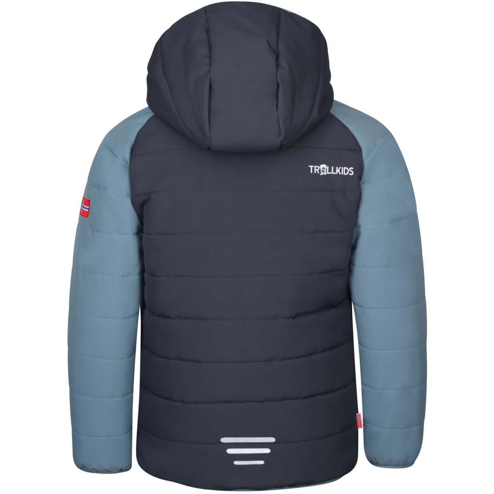 Trollkids Hafjell PRO Snow Jacket Kids - Black/Steel Blue/Mango