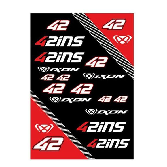Ixon Sti1 Rins 25 Stickers - Black / RedRef: Ix2344 / 927305033-1027-U