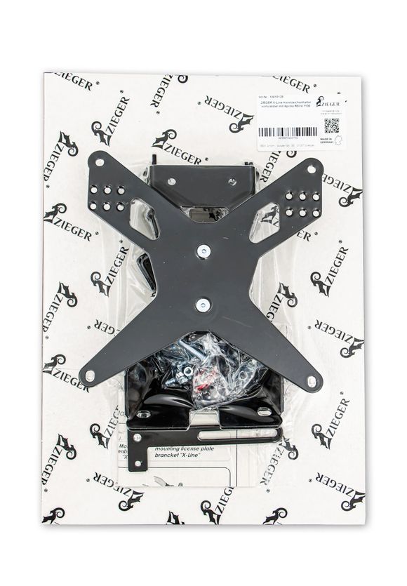 Zieger License Plate Holder Kit Type E ITRef: Zie00489A / 20302343