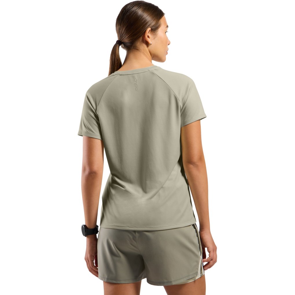 Odlo Essentials TMOT Print Running T-Shirt Women - agate gray