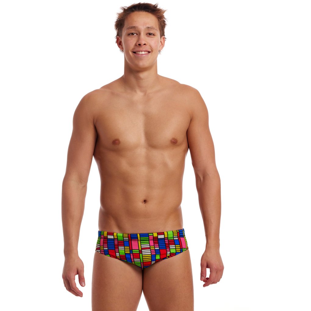 Funky Trunks Classic Eco Swim Briefs Men - The Climb