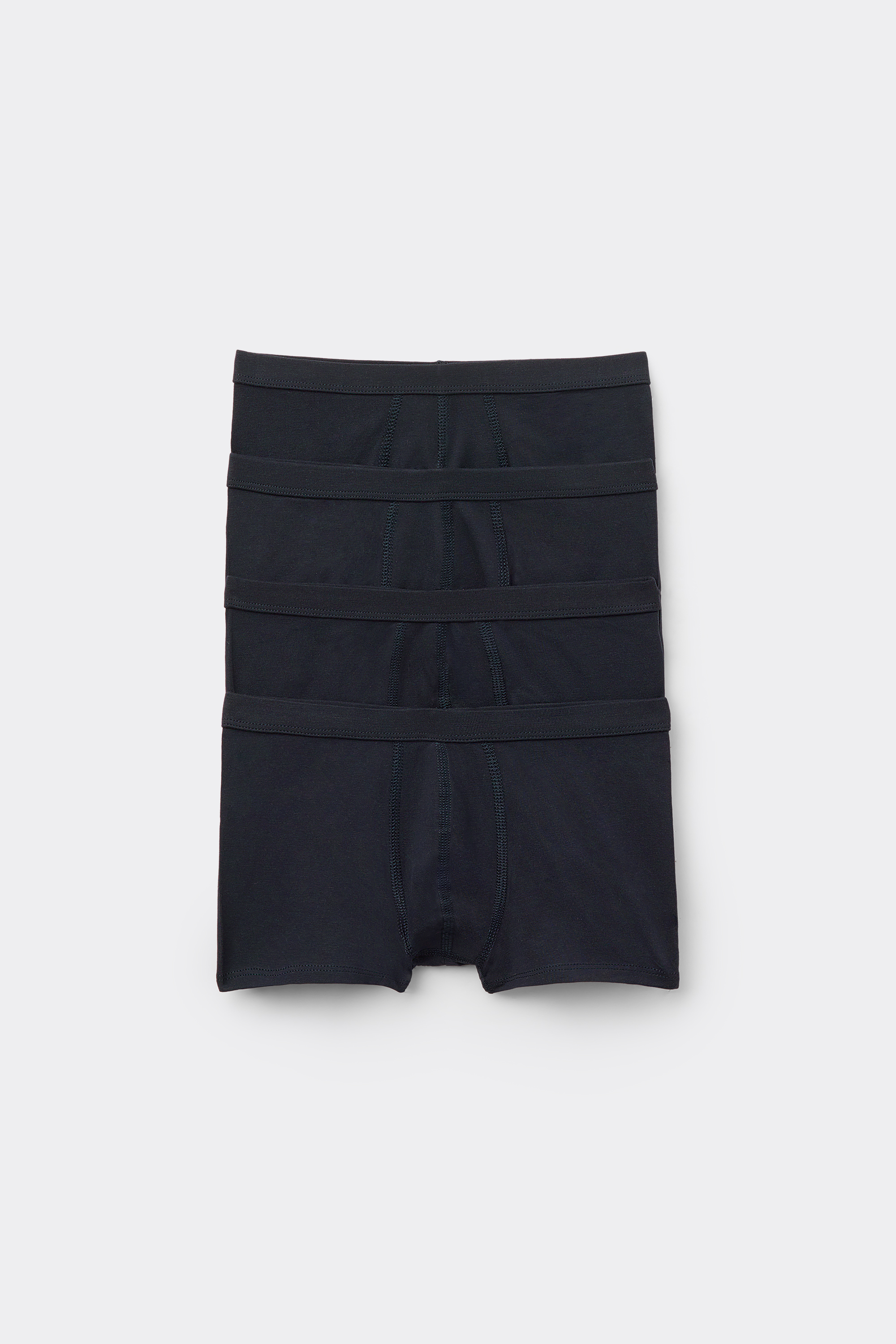 4 Pairs of Boys' Basic Cotton Boxers