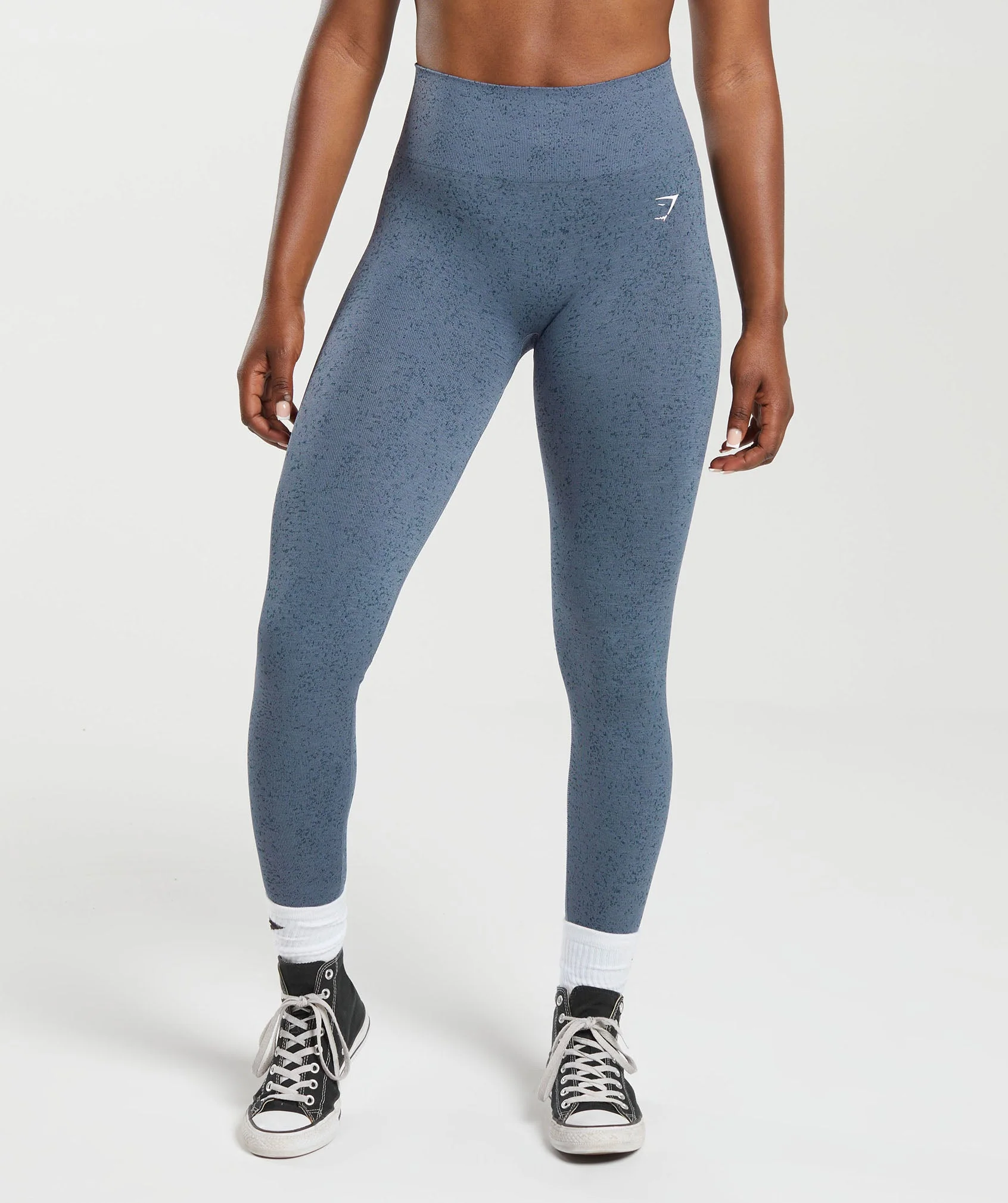 Adapt Fleck Seamless Leggings Evening Blue