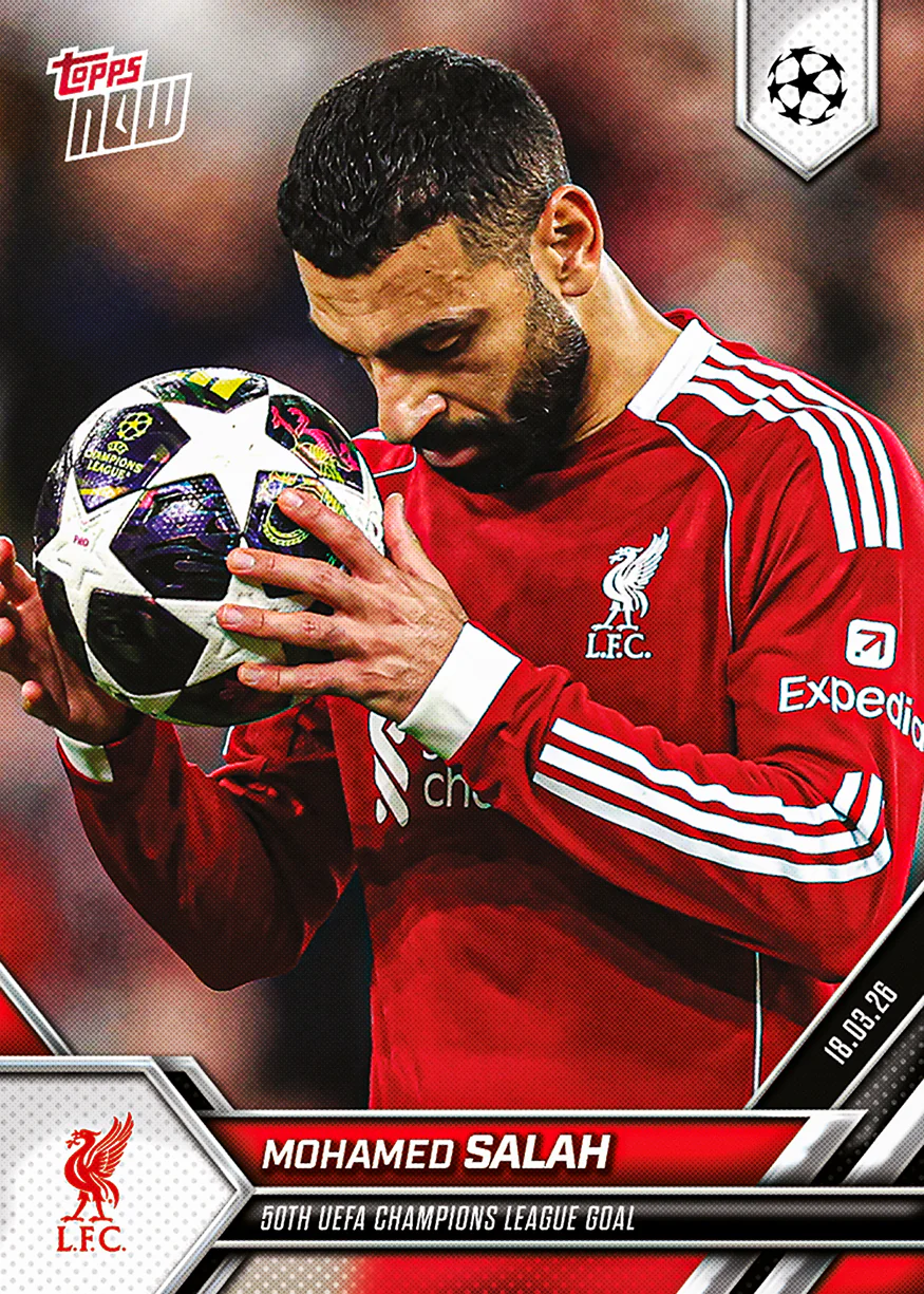 Mohamed Salah - 2025-26 UCL Topps NOW® - Card 114 - PR: 2573