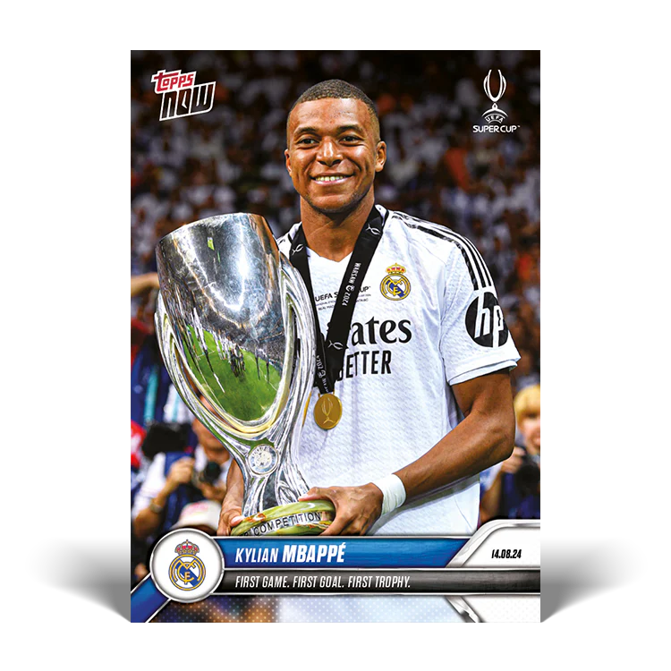 Kylian Mbappé - First Game. First Goal. First Trophy. - 24/25 UCC TOPPS NOW® Card 2