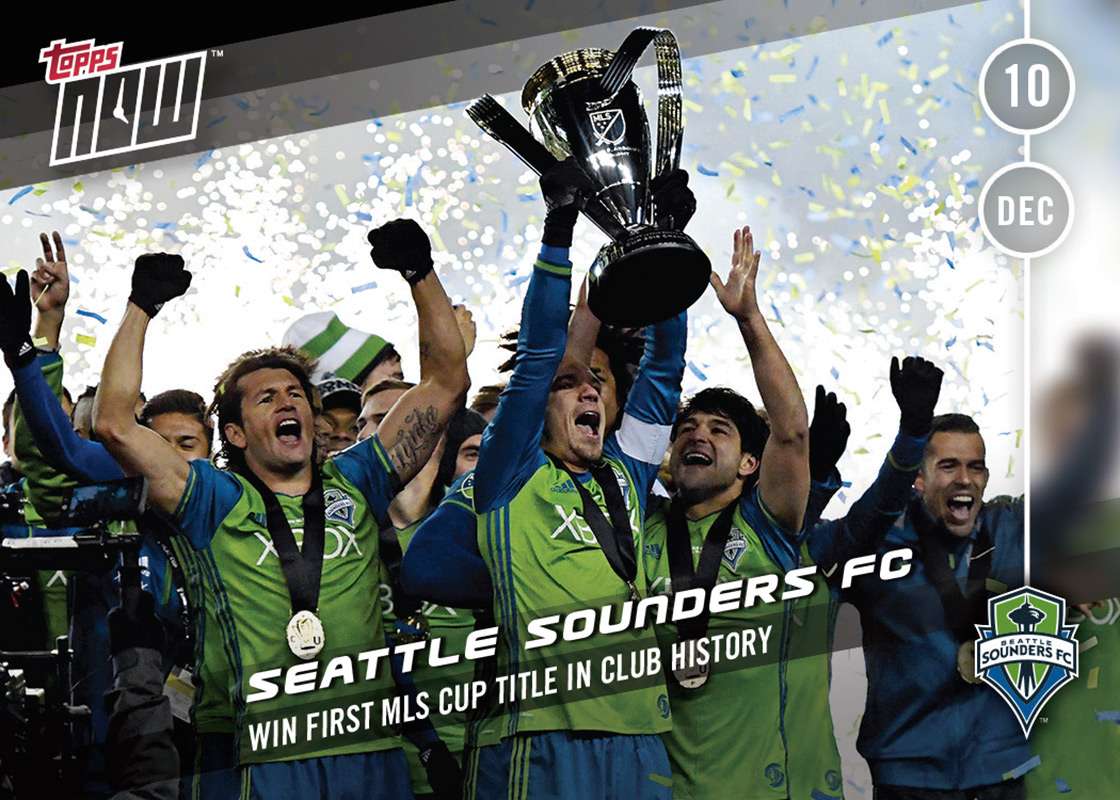 Seattle Sounders - MLS Topps NOW Card 56 - Print Run QTY: 263 Cards