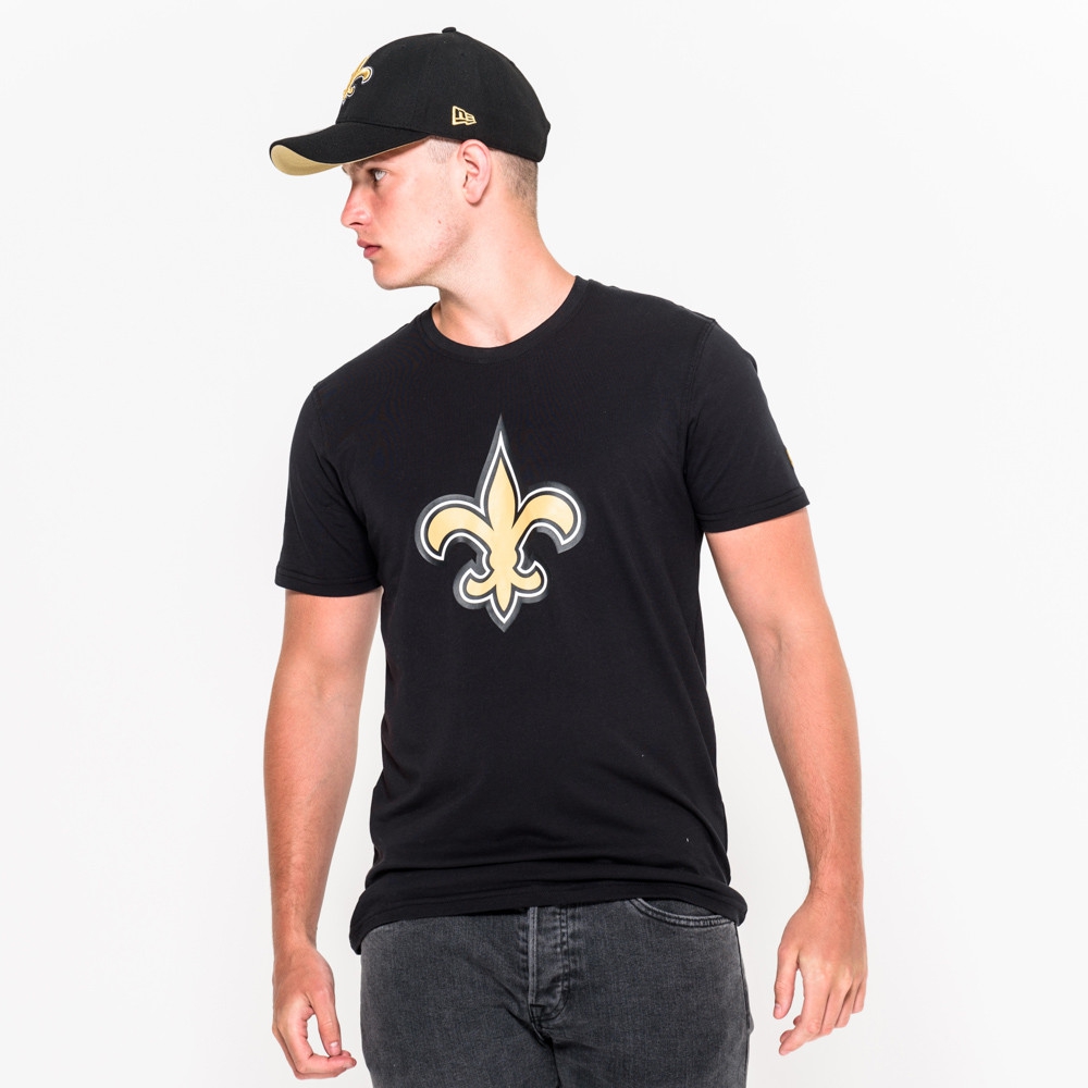 New Orleans Saints Team Logo New Era NFL T-Shirt Black