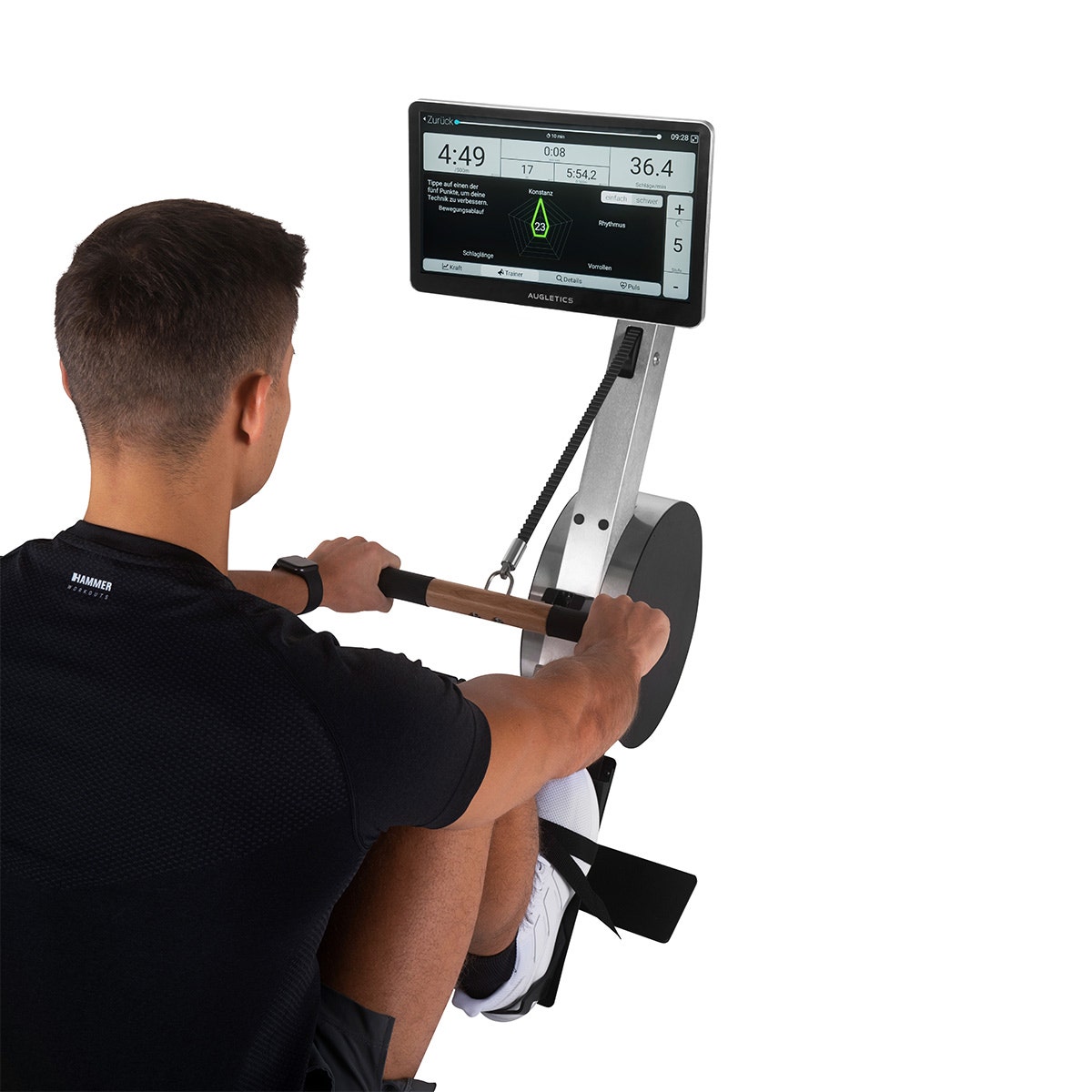 Rowing Machine  Eight schwarz