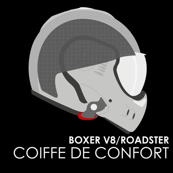 Roof Boxer V8 Headdress - BlackRef: RO0212