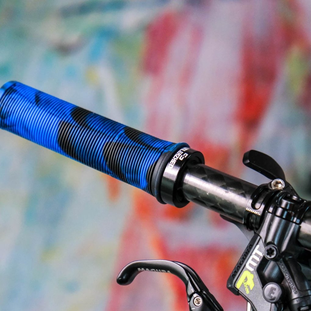 Unleazhed G1 MTB Grips - Blue/Black