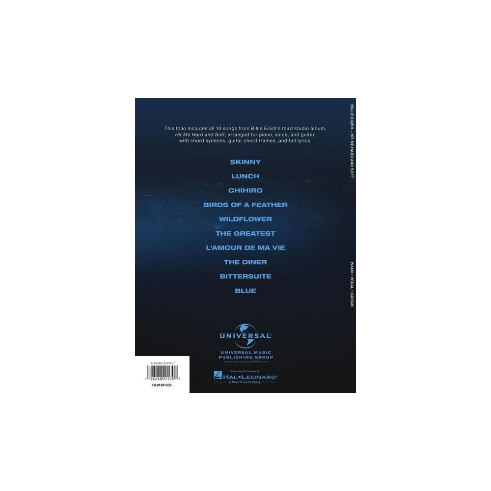 Hal Leonard Billie Eilish Hit Me Hard – Thomann Ireland