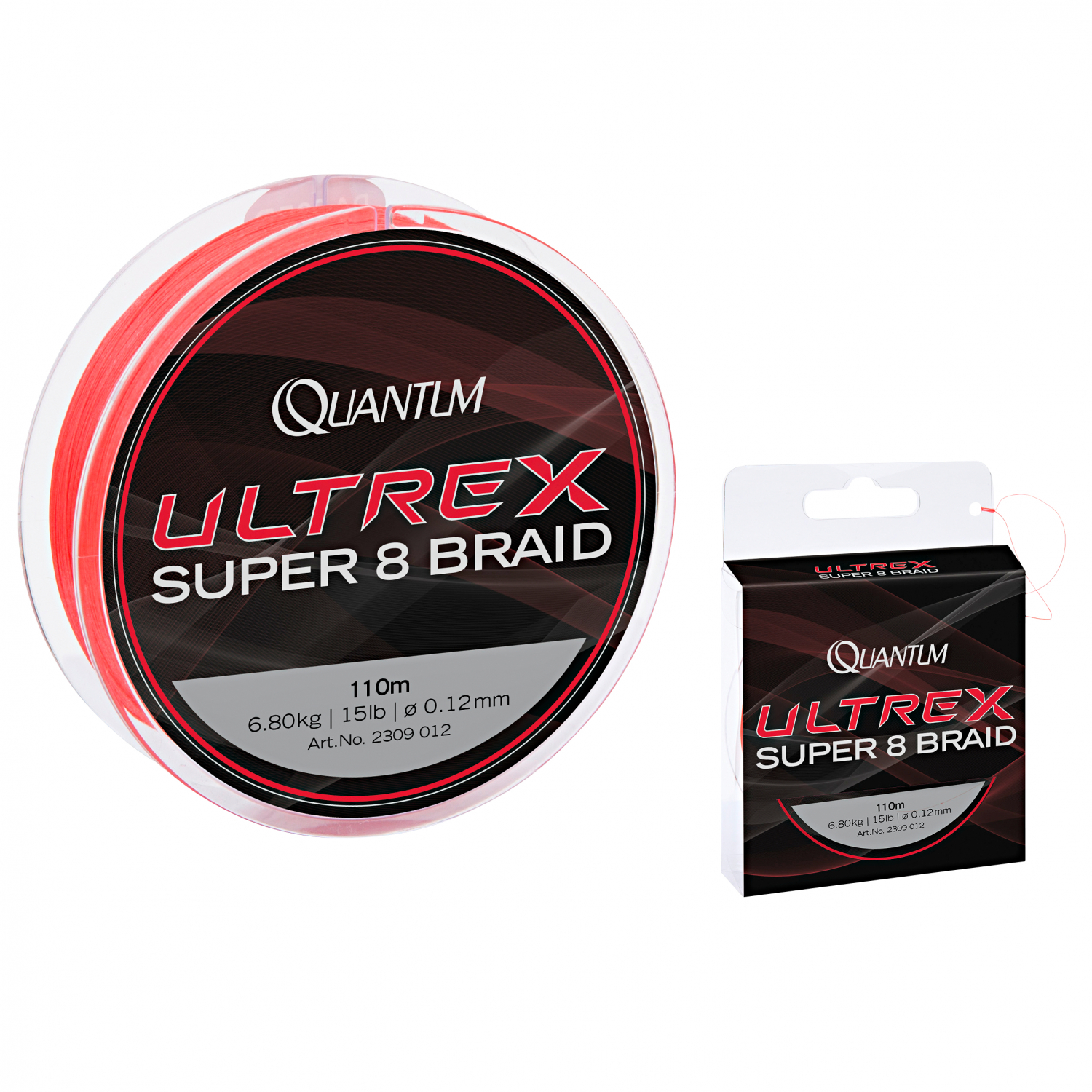 Quantum Fishing Line Ultrex Super 8 Braid (red, 110 m)