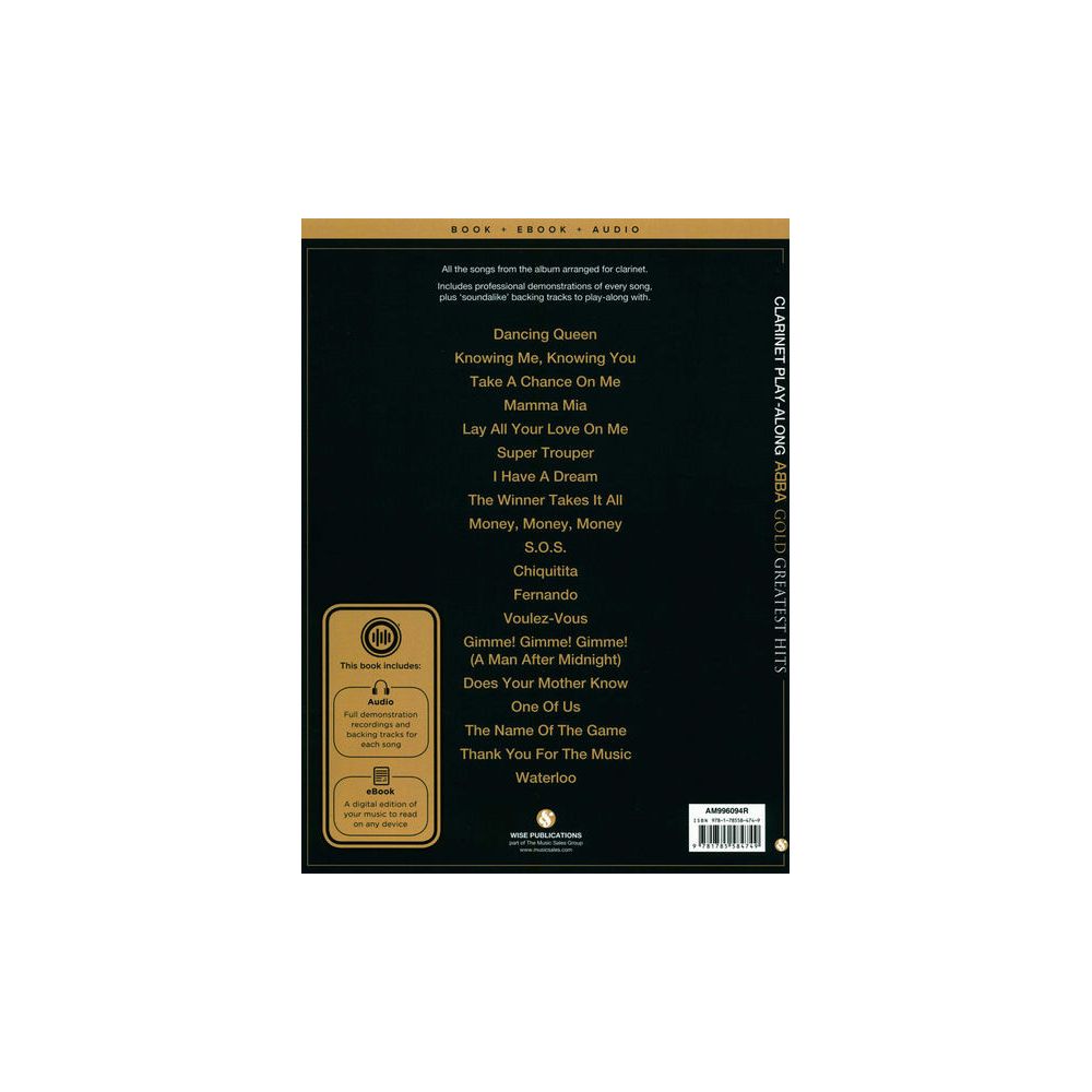 Wise Publications Abba Gold for Clarinet – Thomann Ireland