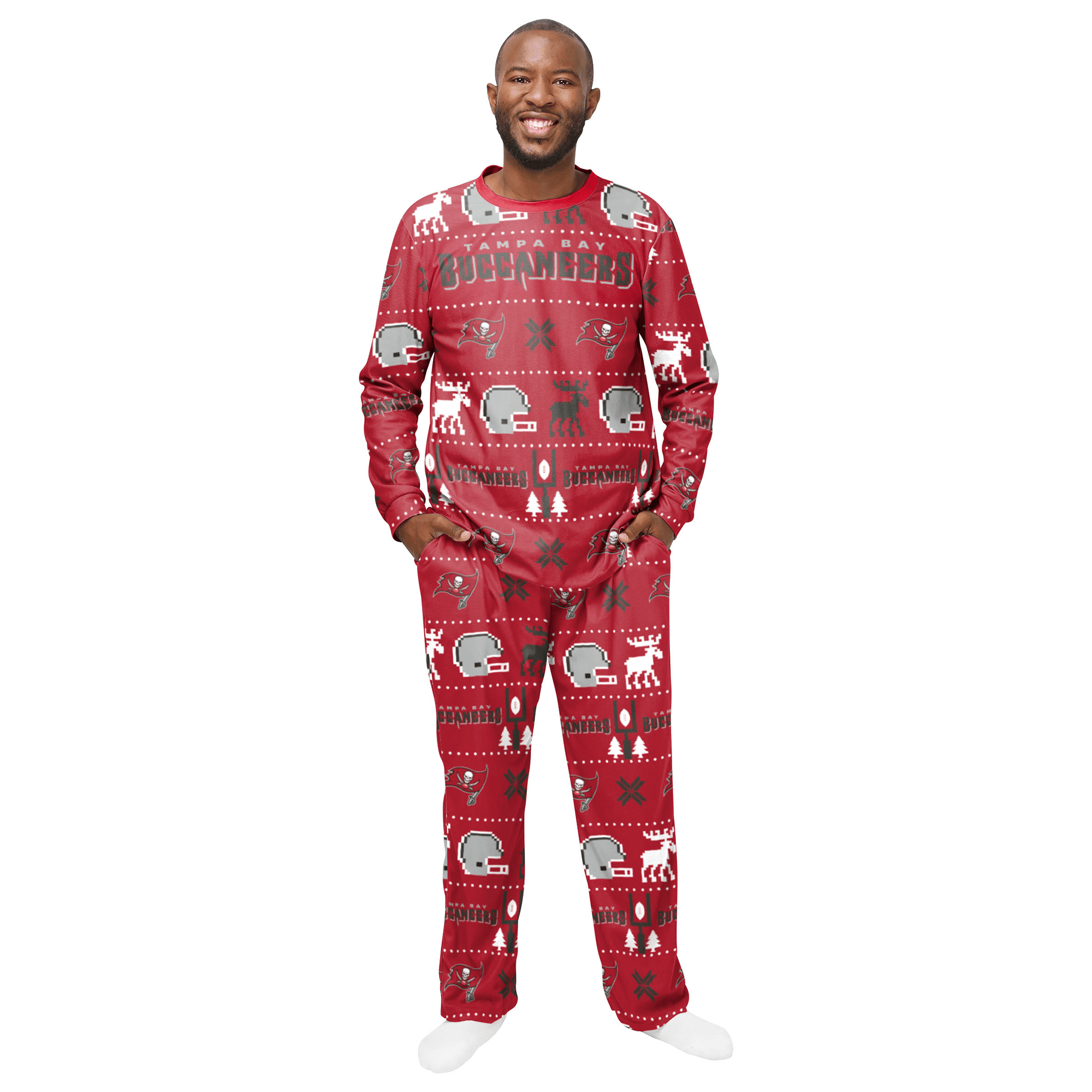 Tampa Bay Buccaneers NFL Holiday Pajamas Set (2-Piece)