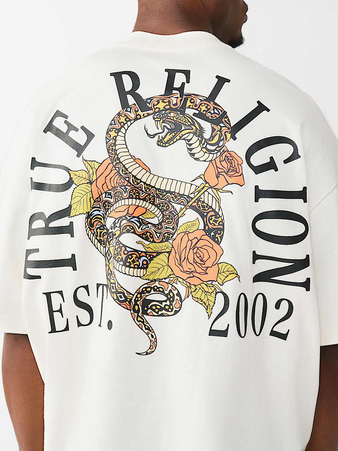 Floral Snake Heavyweight OversizedTee