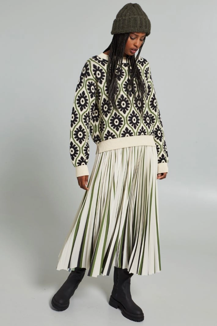 Turn-up beanie hat - MILITARY GREEN