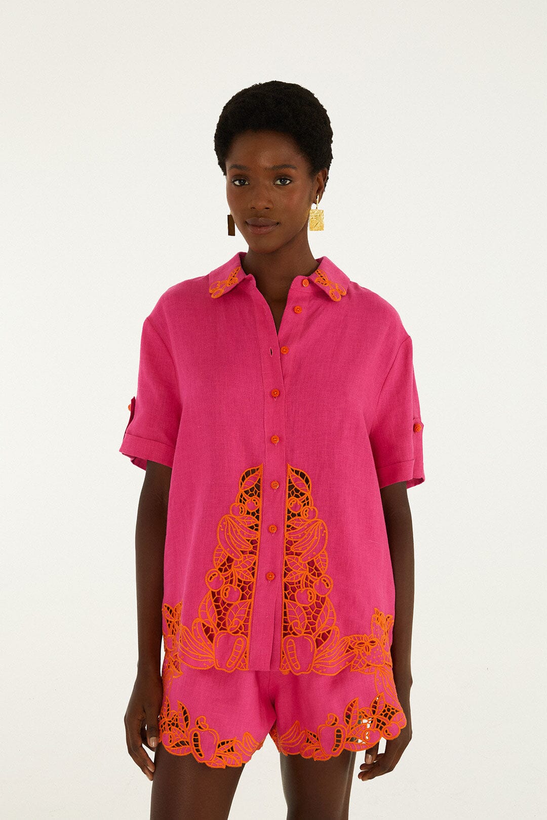 Pink Fruit Richelieu Artisanal Shirt