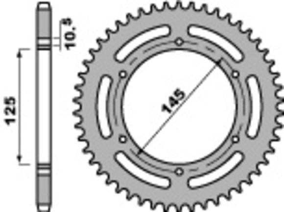 PBR Steel C45 Standard Sprocket 866 - 520Ref: PBR00415A / 1075475002