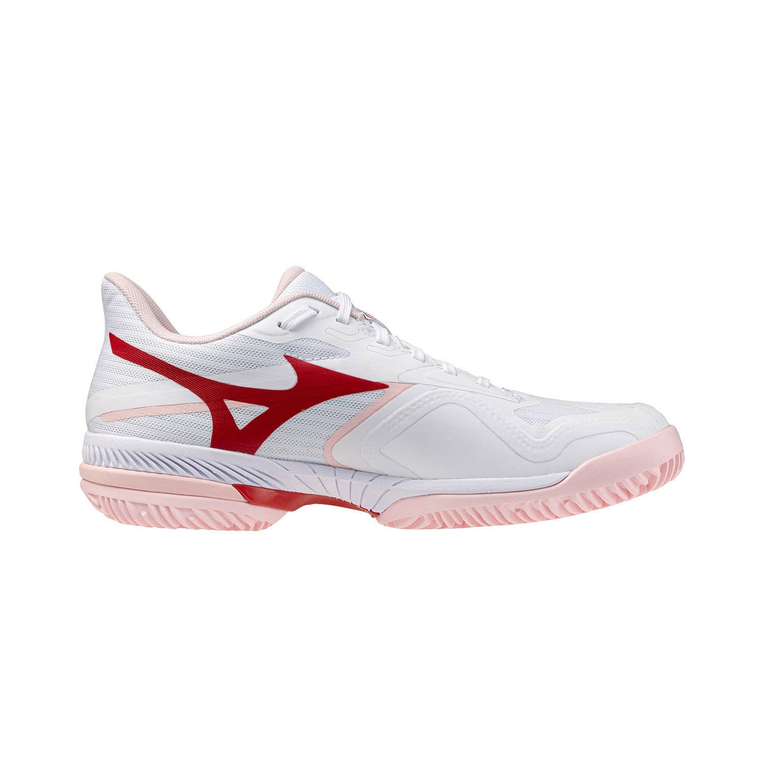 MIZUNO WAVE EXCEED COURT CLAY COURT WHITE/PINK WOMEN 61GC2521