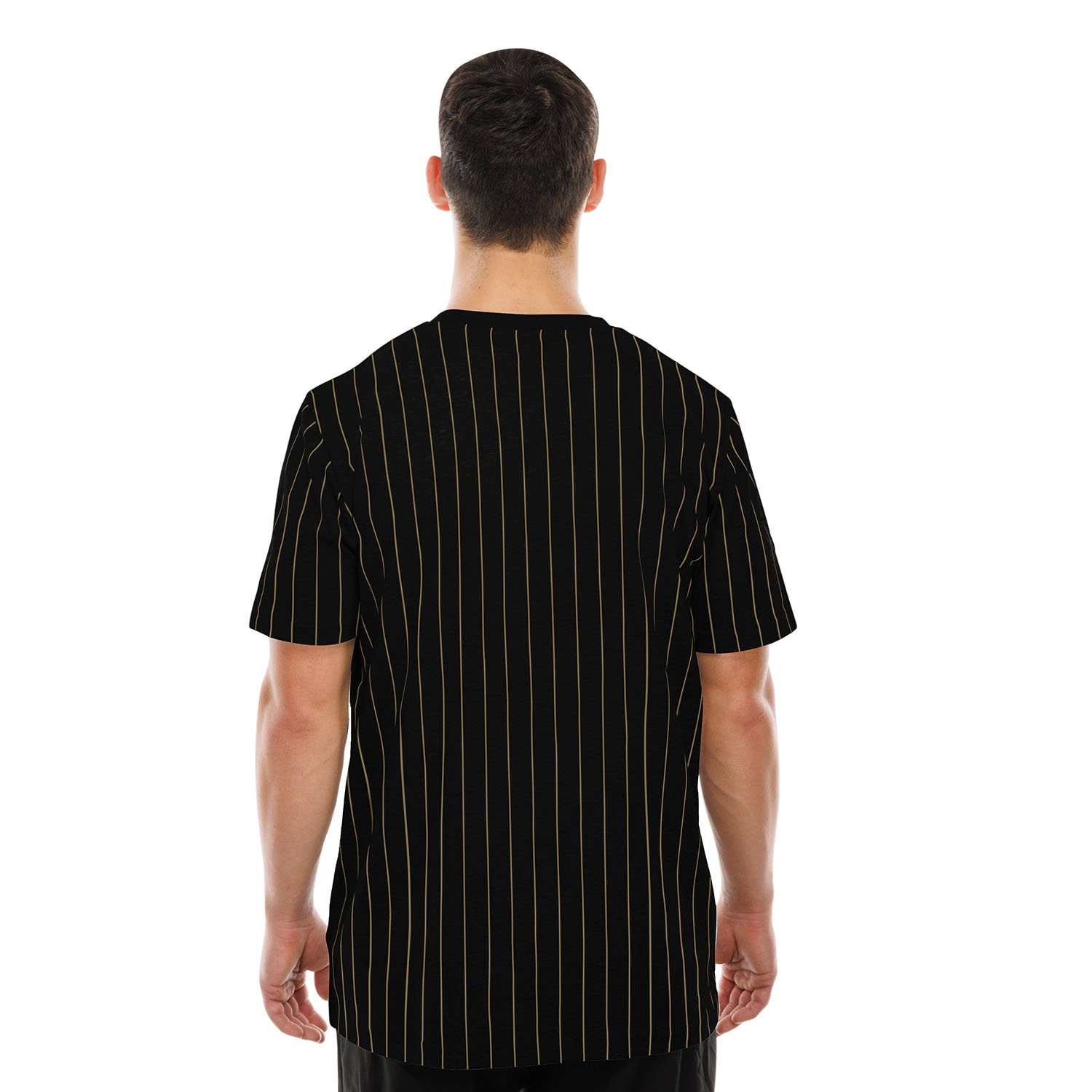 New Orleans Saints Retro Stripe NFL T-Shirt Black
