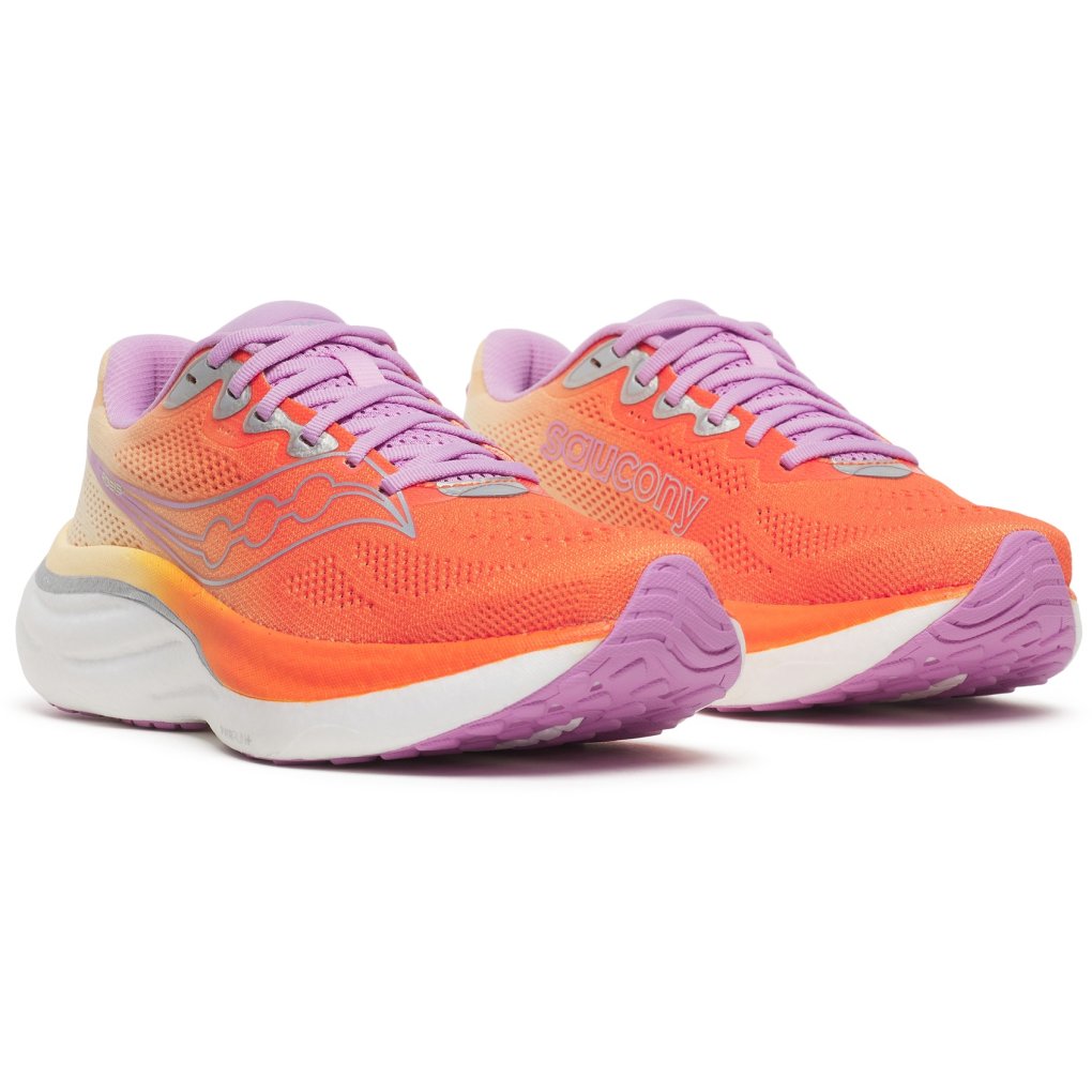 Saucony Ride 19 Running Shoes Women - fire/orchid