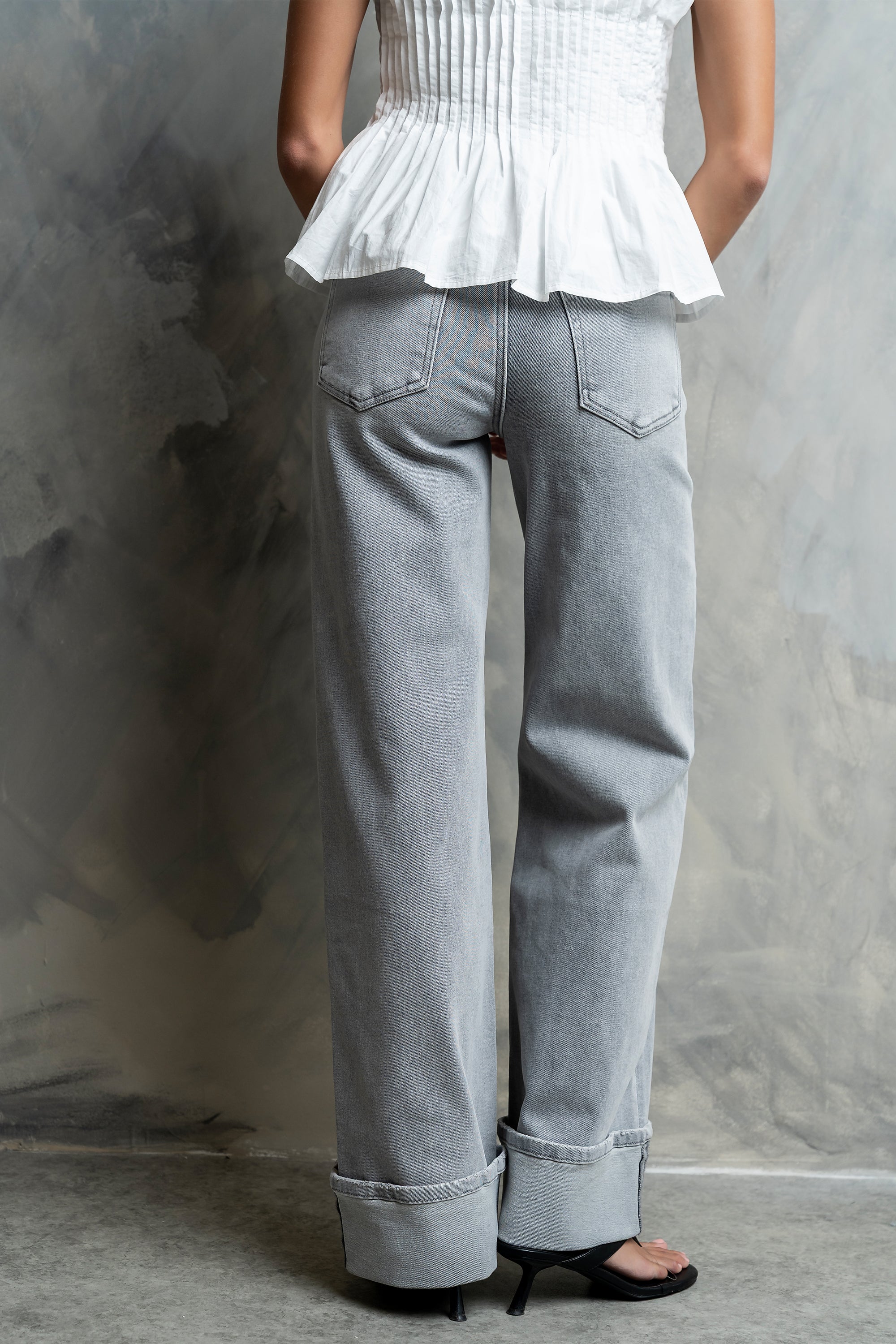 Vinnie Mid Rise Wide Leg Jeans
